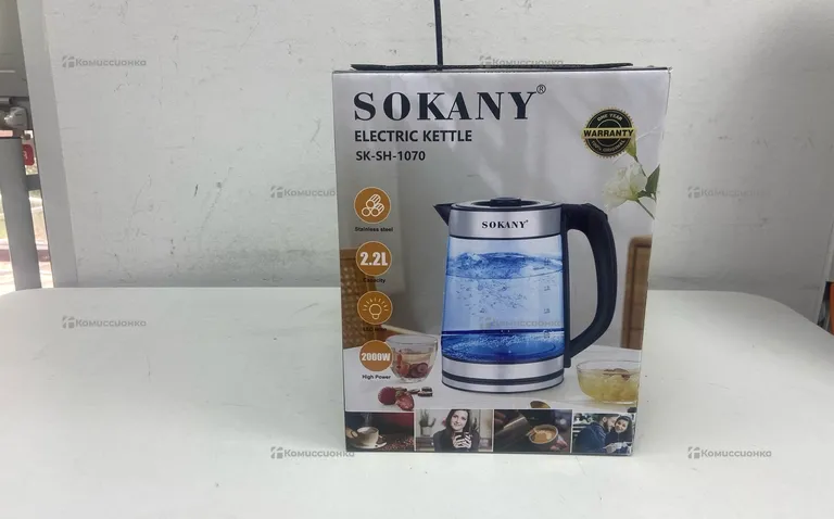 Чайник электрический Sokany sh-1070 стекло