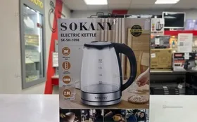 Купить Чайник электрический Sokany sh1070 стекло б/у , в Санкт-Петербург Цена:990рублей